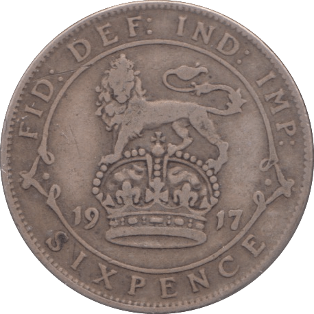 1917 SIXPENCE ( FINE ) - SIXPENCE - Cambridgeshire Coins