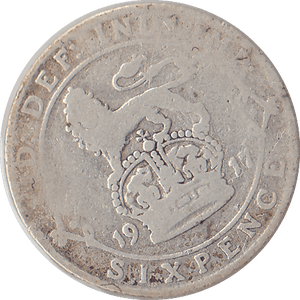 1917 SIXPENCE ( FINE ) - SIXPENCE - Cambridgeshire Coins