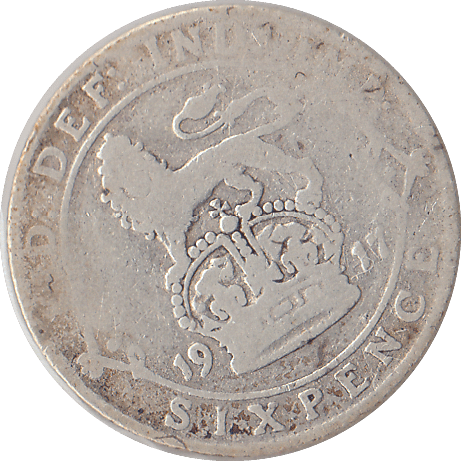 1917 SIXPENCE ( FINE ) - SIXPENCE - Cambridgeshire Coins