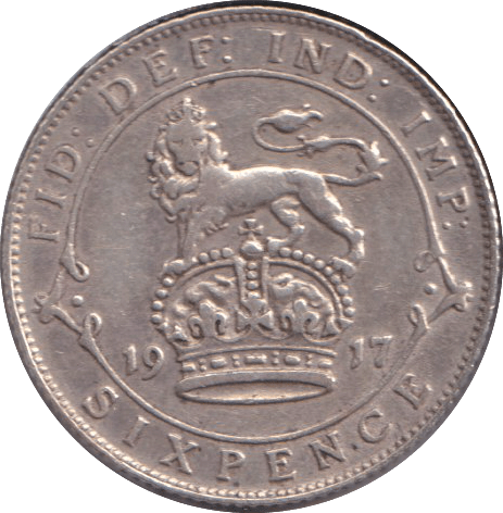 1917 SIXPENCE ( FINE ) - SIXPENCE - Cambridgeshire Coins