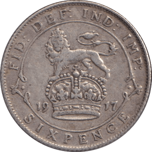 1917 SIXPENCE ( FINE ) - SIXPENCE - Cambridgeshire Coins
