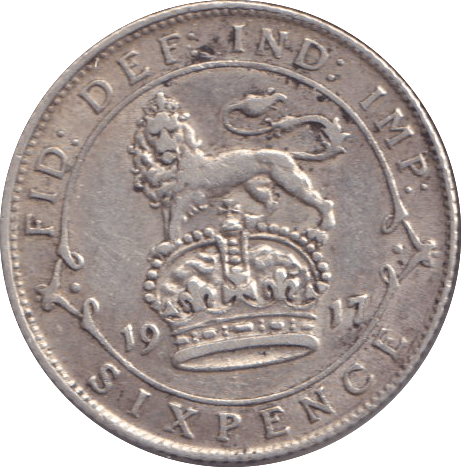 1917 SIXPENCE ( GF ) - SIXPENCE - Cambridgeshire Coins