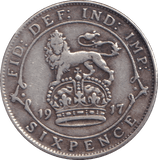 1917 SIXPENCE ( GF ) - SIXPENCE - Cambridgeshire Coins