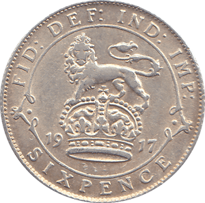 1917 SIXPENCE ( VF ) - SIXPENCE - Cambridgeshire Coins