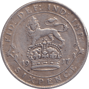 1917 SIXPENCE ( VF ) - SIXPENCE - Cambridgeshire Coins