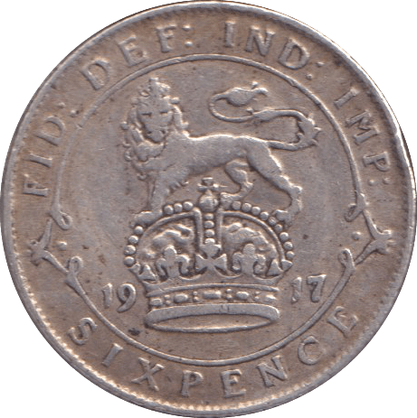 1917 SIXPENCE ( VF ) - SIXPENCE - Cambridgeshire Coins