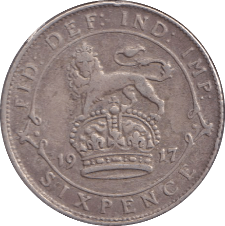 1917 SIXPENCE ( VF ) - SIXPENCE - Cambridgeshire Coins