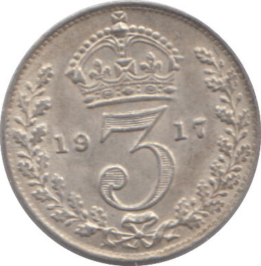 1917 THREEPENCE ( AUNC ) - THREEPENCE - Cambridgeshire Coins