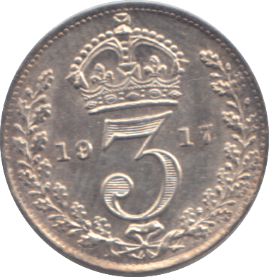 1917 THREEPENCE ( AUNC ) - THREEPENCE - Cambridgeshire Coins