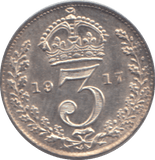 1917 THREEPENCE ( AUNC ) - THREEPENCE - Cambridgeshire Coins