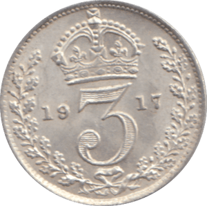 1917 THREEPENCE ( AUNC ) - THREEPENCE - Cambridgeshire Coins