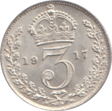 1917 THREEPENCE ( AUNC ) - THREEPENCE - Cambridgeshire Coins