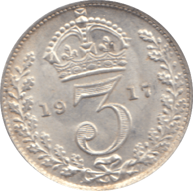 1917 THREEPENCE ( AUNC ) - THREEPENCE - Cambridgeshire Coins