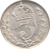 1917 THREEPENCE ( AUNC ) - THREEPENCE - Cambridgeshire Coins