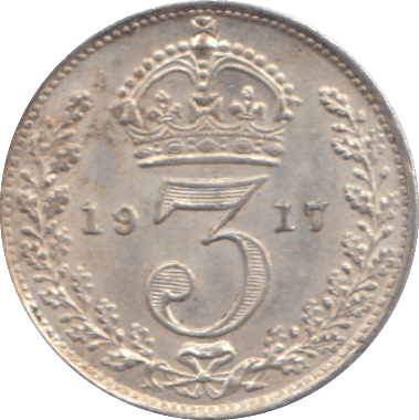 1917 THREEPENCE ( AUNC ) - THREEPENCE - Cambridgeshire Coins