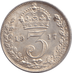 1917 THREEPENCE ( AUNC ) - WORLD COINS - Cambridgeshire Coins