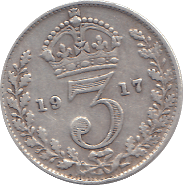 1917 THREEPENCE ( F ) - WORLD COINS - Cambridgeshire Coins