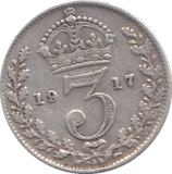 1917 THREEPENCE ( F ) - WORLD COINS - Cambridgeshire Coins