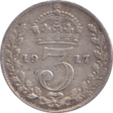1917 THREEPENCE ( FINE ) - THREEPENCE - Cambridgeshire Coins