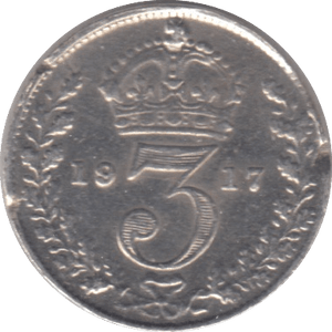 1917 THREEPENCE ( FINE ) - THREEPENCE - Cambridgeshire Coins
