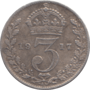 1917 THREEPENCE ( FINE ) - THREEPENCE - Cambridgeshire Coins