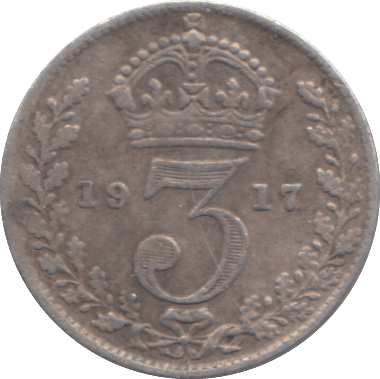 1917 THREEPENCE ( FINE ) - THREEPENCE - Cambridgeshire Coins