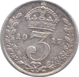 1917 THREEPENCE ( FINE ) - THREEPENCE - Cambridgeshire Coins