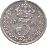1917 THREEPENCE ( FINE ) - THREEPENCE - Cambridgeshire Coins