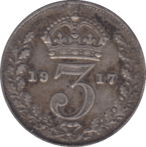 1917 THREEPENCE ( FINE ) - THREEPENCE - Cambridgeshire Coins