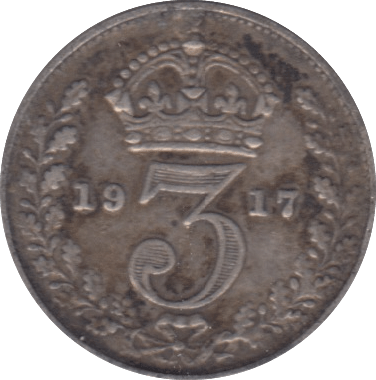 1917 THREEPENCE ( FINE ) - THREEPENCE - Cambridgeshire Coins
