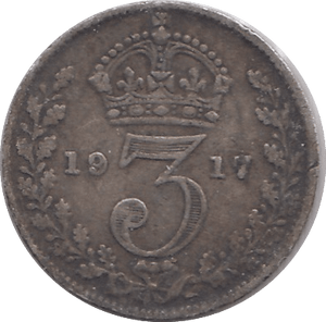 1917 THREEPENCE ( FINE ) - THREEPENCE - Cambridgeshire Coins