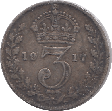 1917 THREEPENCE ( FINE ) - THREEPENCE - Cambridgeshire Coins