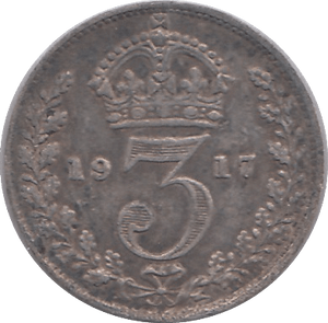1917 THREEPENCE ( FINE ) - THREEPENCE - Cambridgeshire Coins