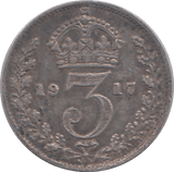 1917 THREEPENCE ( FINE ) - THREEPENCE - Cambridgeshire Coins