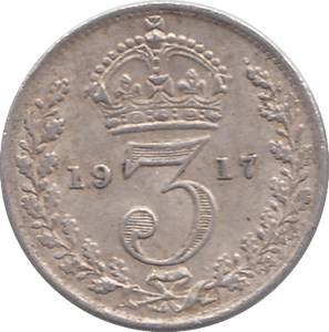 1917 THREEPENCE ( FINE ) - THREEPENCE - Cambridgeshire Coins