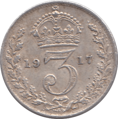 1917 THREEPENCE ( FINE ) - THREEPENCE - Cambridgeshire Coins