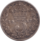 1917 THREEPENCE ( GF ) - THREEPENCE - Cambridgeshire Coins