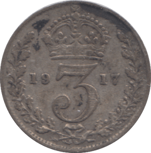 1917 THREEPENCE ( GF ) - THREEPENCE - Cambridgeshire Coins
