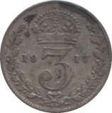 1917 THREEPENCE ( GF ) - THREEPENCE - Cambridgeshire Coins