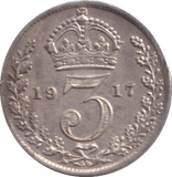 1917 THREEPENCE ( GVF ) - THREEPENCE - Cambridgeshire Coins