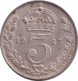 1917 THREEPENCE ( VF ) - THREEPENCE - Cambridgeshire Coins