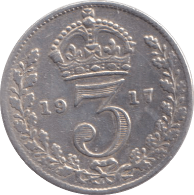 1917 THREEPENCE ( VF ) - THREEPENCE - Cambridgeshire Coins