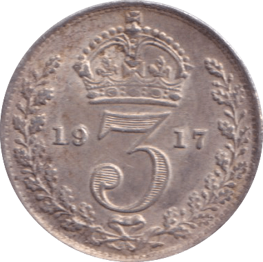 1917 THREEPENCE ( VF ) - THREEPENCE - Cambridgeshire Coins