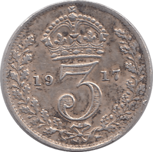 1917 THREEPENCE ( VF ) - THREEPENCE - Cambridgeshire Coins