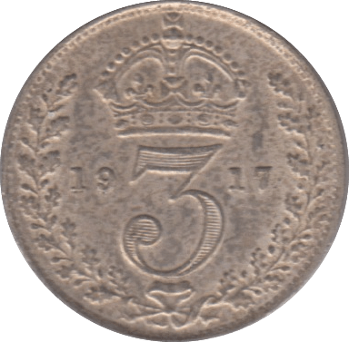1917 THREEPENCE ( VF ) - THREEPENCE - Cambridgeshire Coins