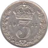 1917 THREEPENCE ( VF ) - THREEPENCE - Cambridgeshire Coins