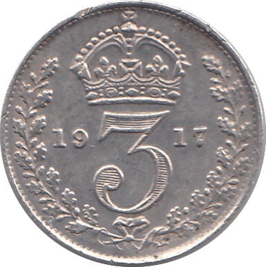 1917 THREEPENCE ( VF ) - THREEPENCE - Cambridgeshire Coins