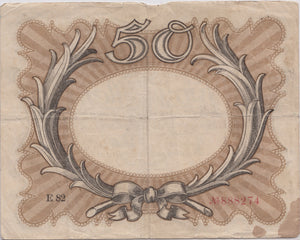 1918 50 MARK GERMAN INFLATION BANKNOTE BERLIN GERMANY REF 101 - World Banknotes - Cambridgeshire Coins