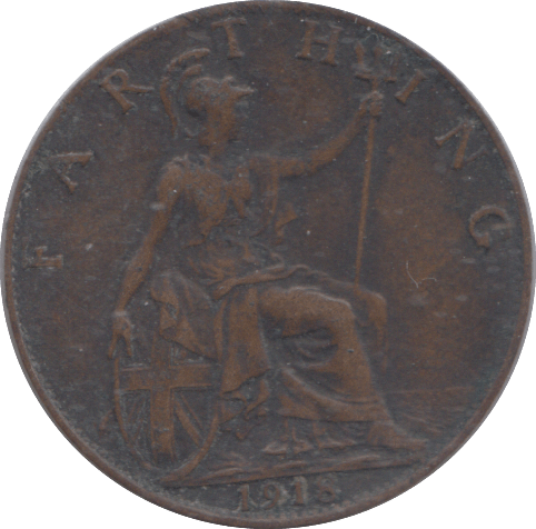 1918 FARTHING ( GF ) - FARTHING - Cambridgeshire Coins