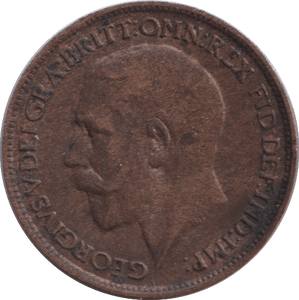 1918 FARTHING ( GVF ) - FARTHING - Cambridgeshire Coins